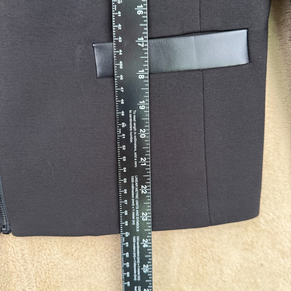 Nine West Womens Blazer Size 12 Black Fitted Career Jacket Business Chic Office - Picture 8 of 12